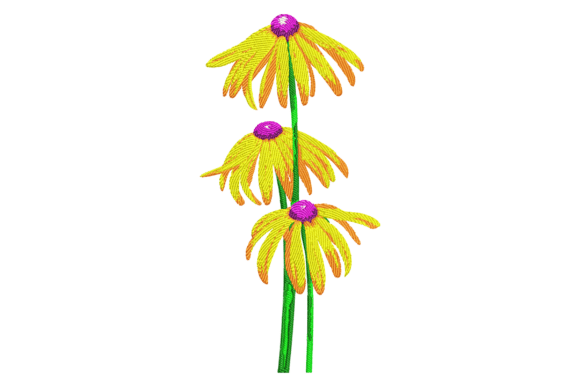 Black Eyed Susan Flowers Embroidery Design Review