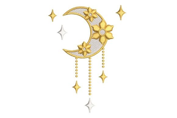 Celestial Moon Charm Embroidery Design Review