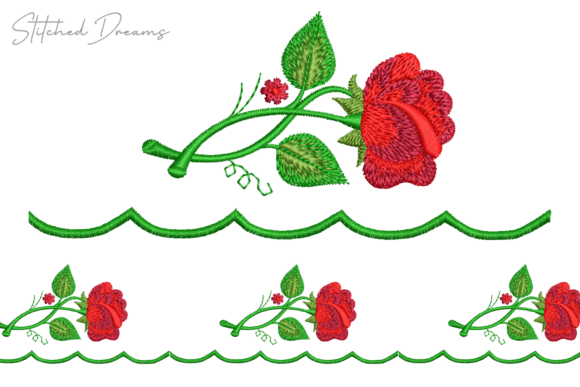 Creative Flower Embroidery Borders Review