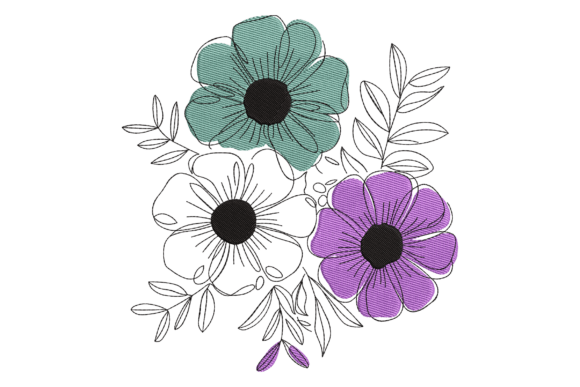 Elegant Floral Trio Embroidery Review