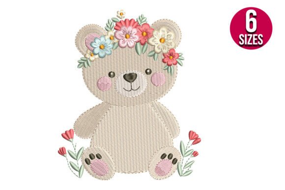 Floral Baby Teddy Bear Embroidery Review