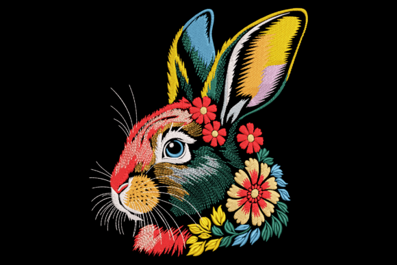 Floral Bunny Head Embroidery Review