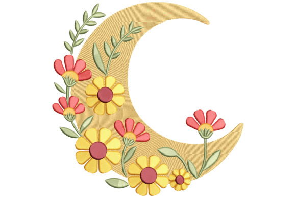 Floral Crescent Moon Embroidery Review