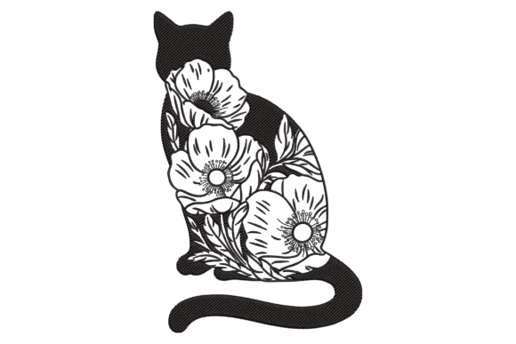 Floral Silhouette Cat Embroidery Review