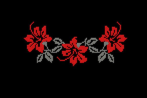 Flowers Neckline Embroidery Design Review