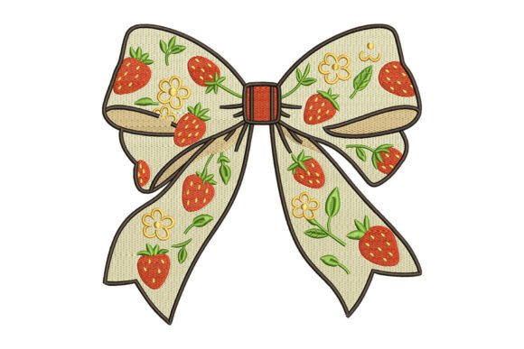 Strawberry Bow Embroidery Review