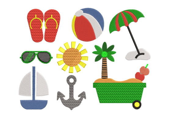 Summer Beach Embroidery Design Pack Review