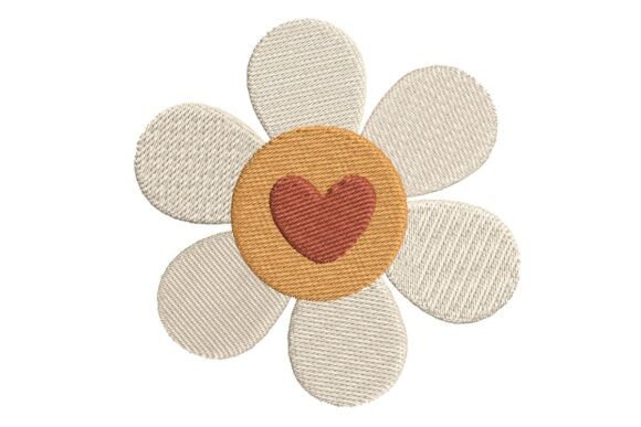 Sweet Daisy Review: Heart Center Embroidery Design